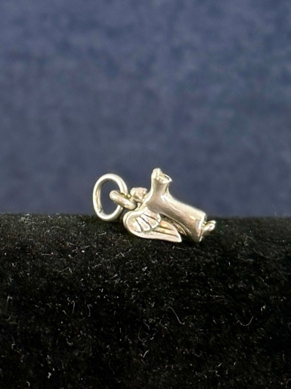 JAMES AVERY Sterling Silver 3-D Praying Angel Charm Pendant; RETIRED